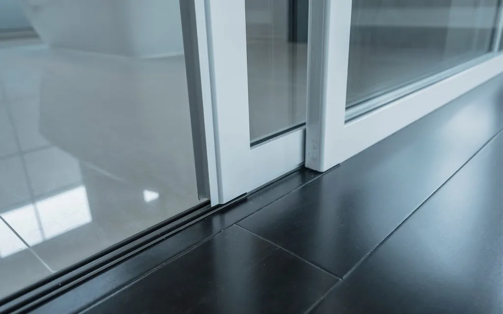 insulated glass sliding door secure